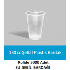 PLASTİK BARDAK 180CC