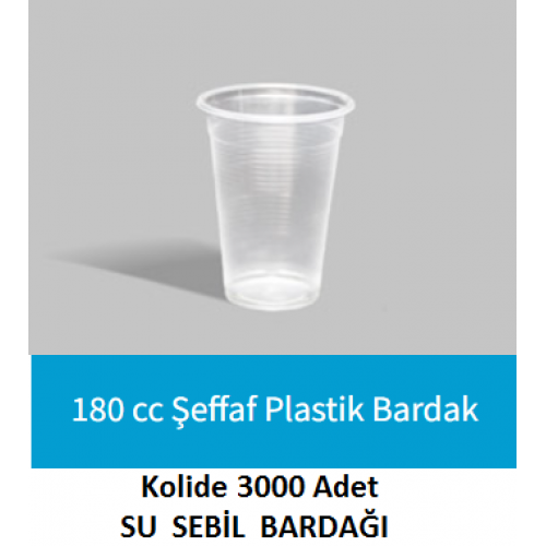 PLASTİK BARDAK 180CC